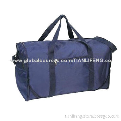 20" Foldable Travel Sports Duffel Bag in Navy Blue